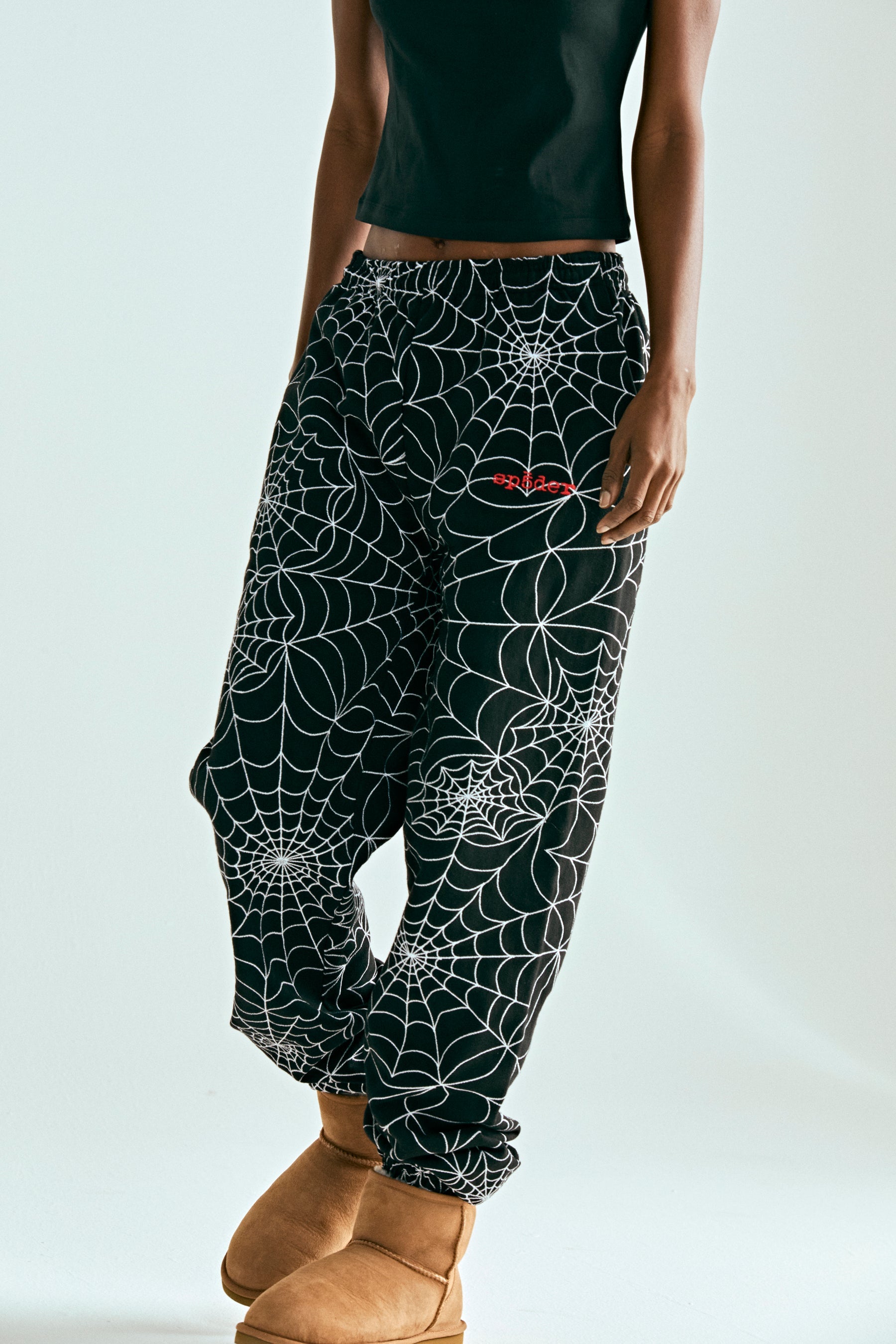 EMBROIDERED AOP SWEATPANT