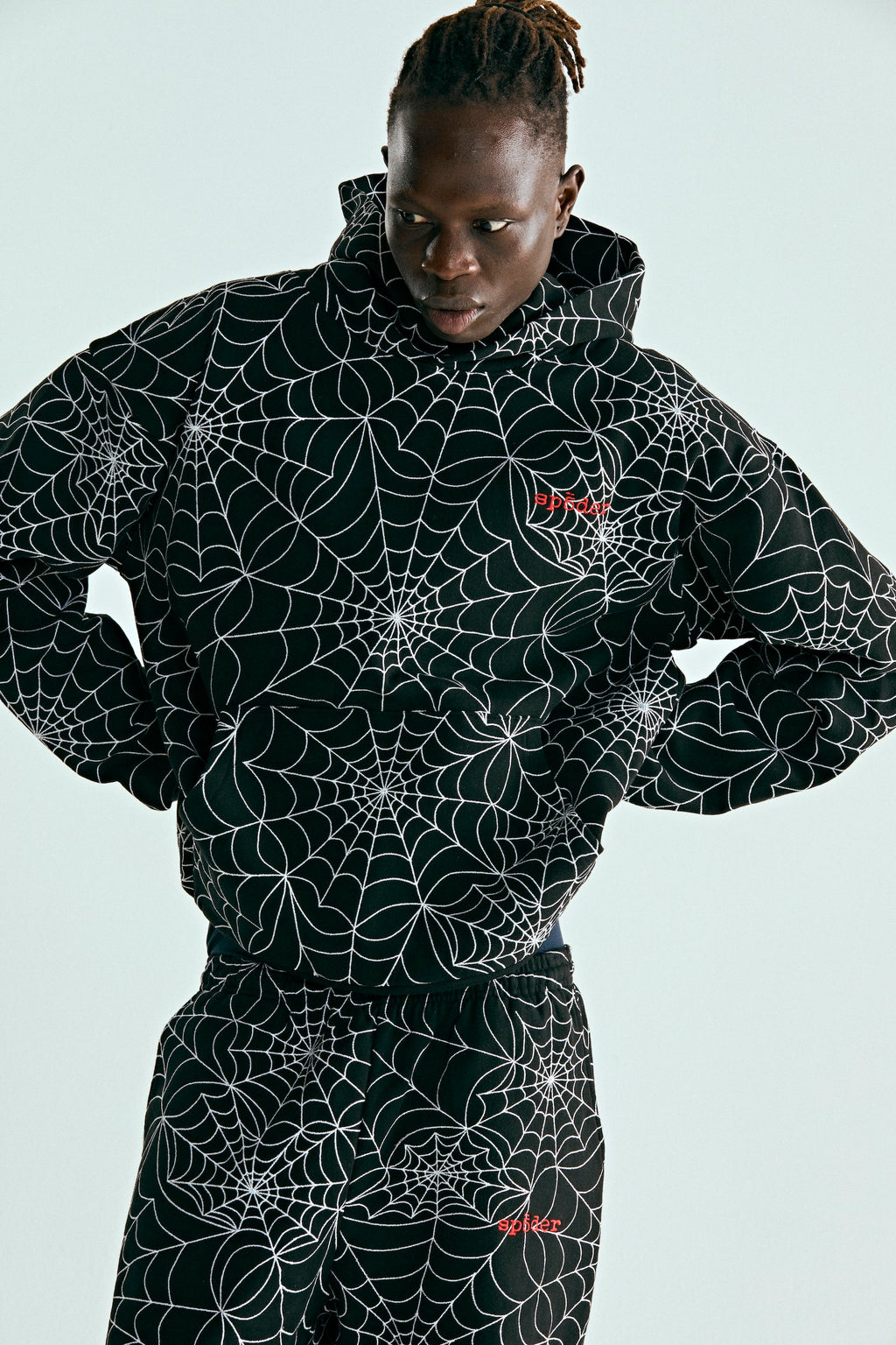 EMBROIDERED AOP HOODIE